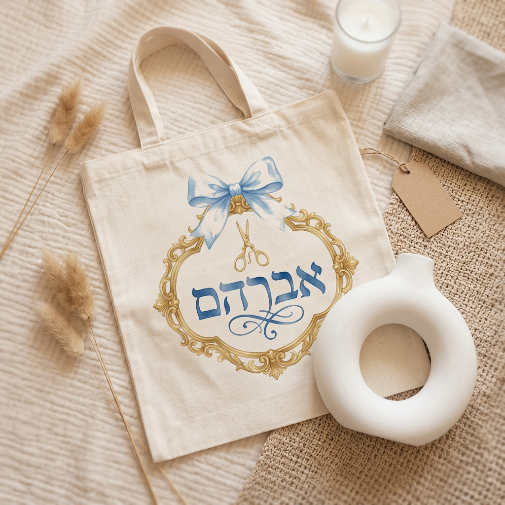 מספריים לחלאקה עם סרט ותג זהב